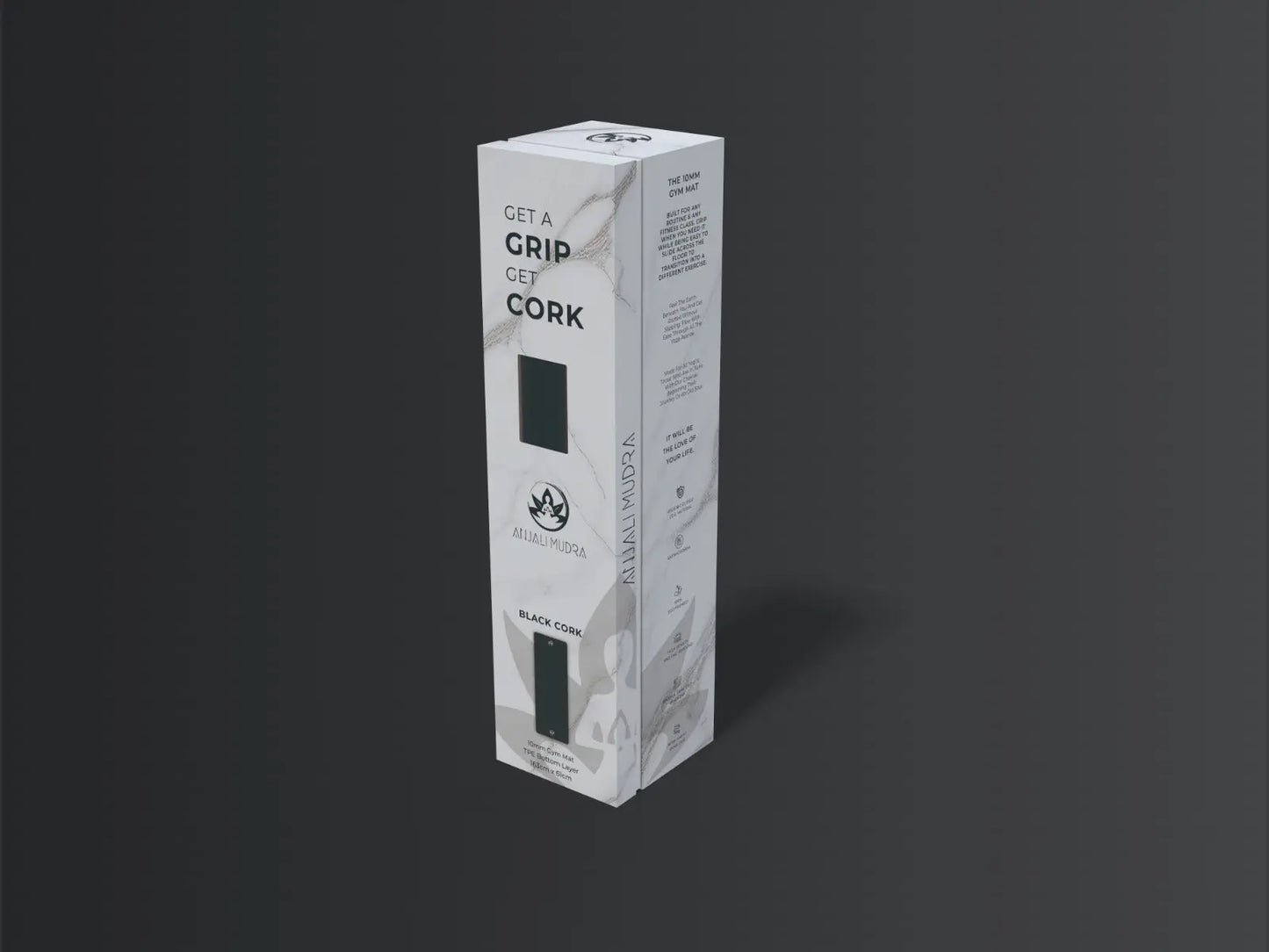 Cork Gym Mat Anjali Mudra