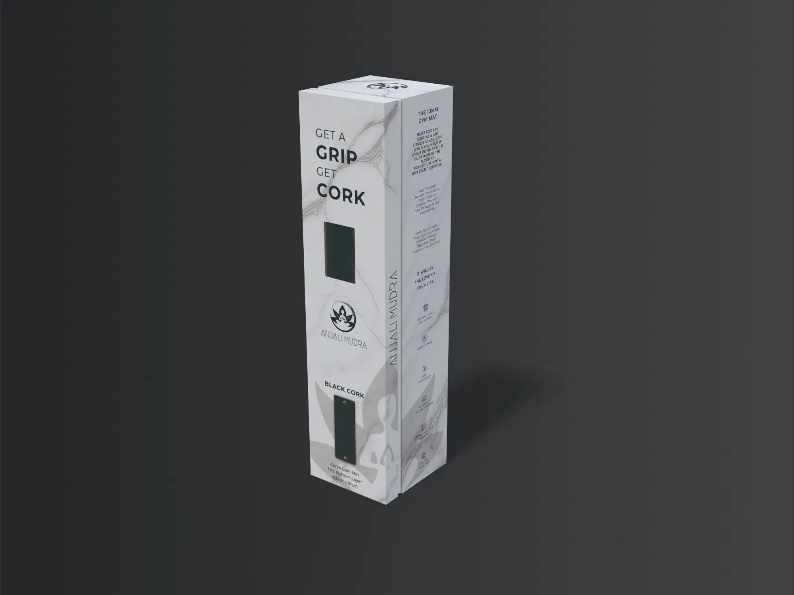 Cork Gym Mat Anjali Mudra